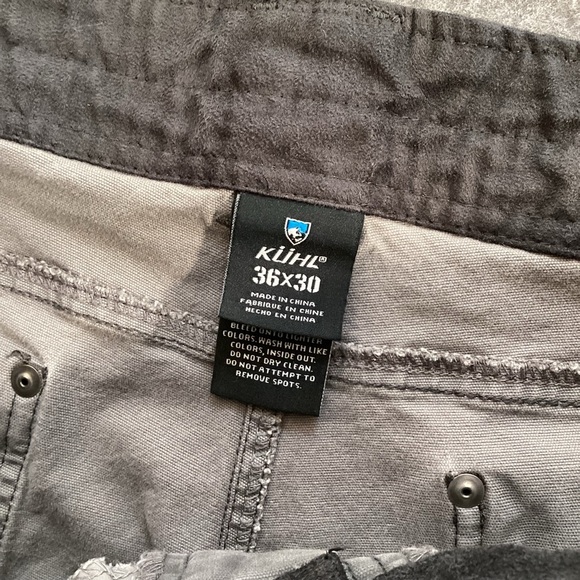 Kuhl Men’s Kanvus Jeans Grey Color Style 5114 36x29 Outdoor Work Patina Dye - Picture 3 of 13
